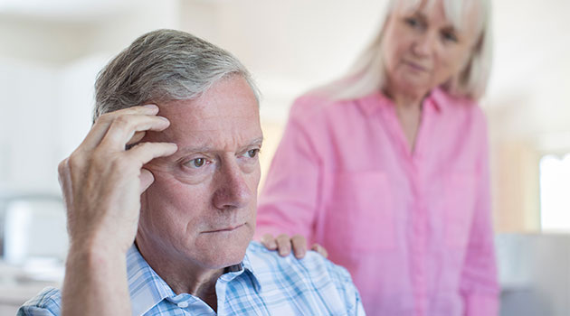 retirement depressed man