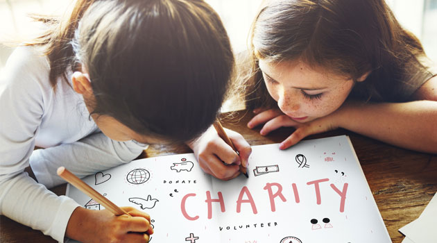 donation to charity present
