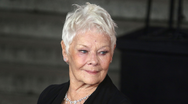 Judi Dench with short hair