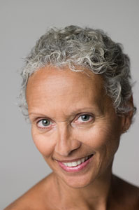 short grey hair