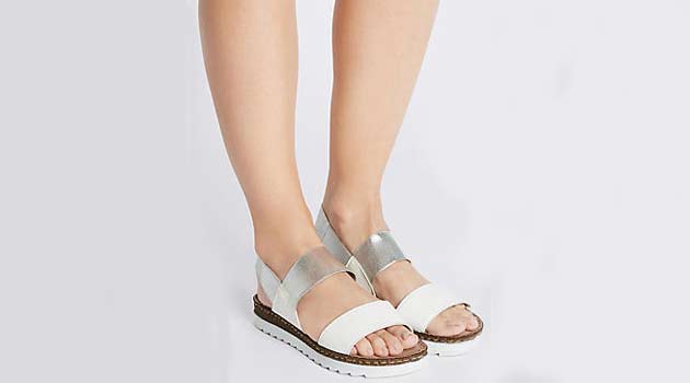elasticated sandals