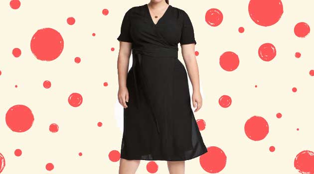 plus size wrap dresses