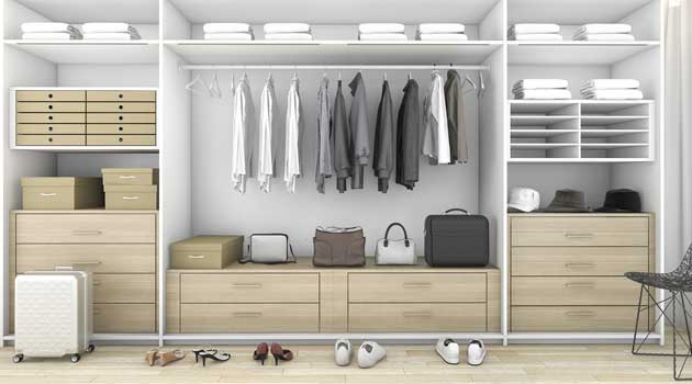 tidy wardrobe