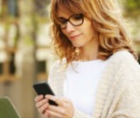 Woman on phone